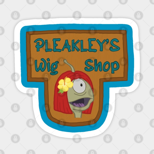 Lilo and Stitch - Pleakley’s Wig Shop - Lilo And Stitch - Sticker TeePublic
